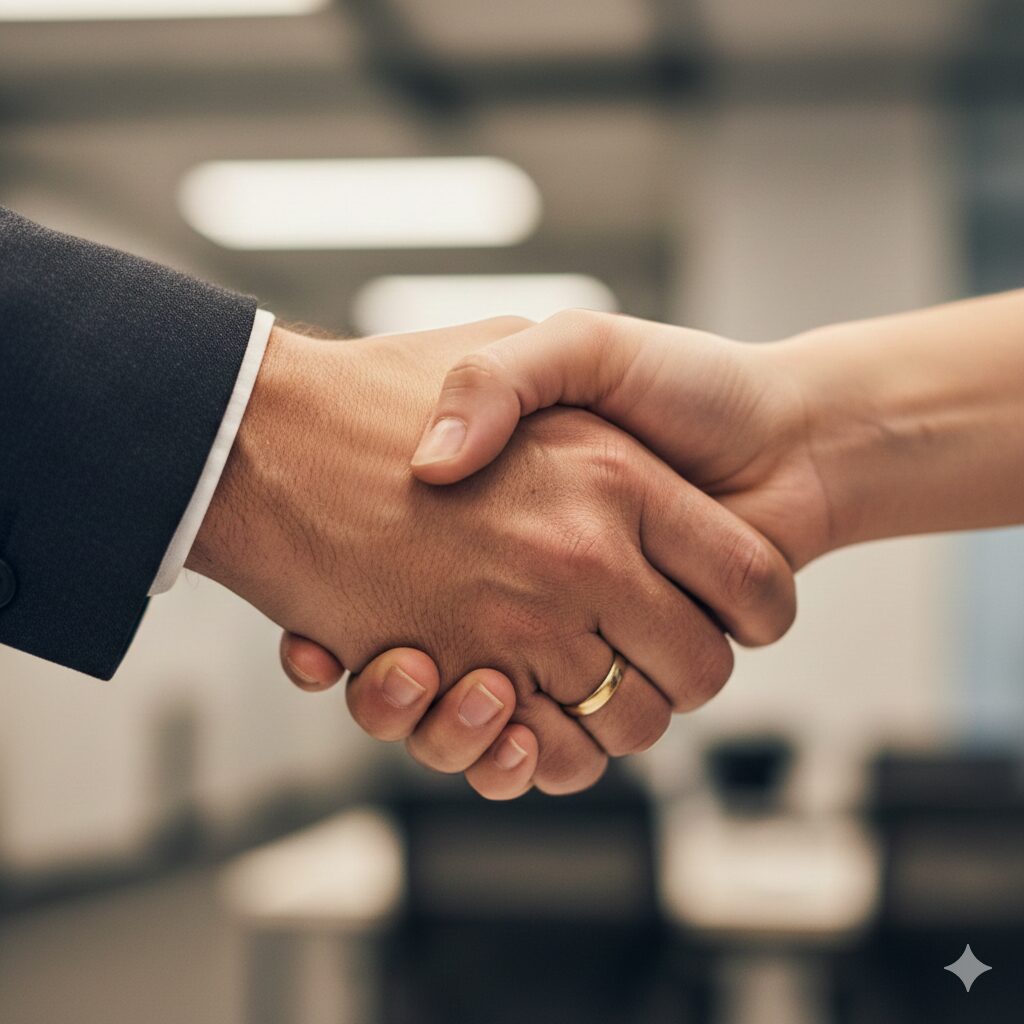 握手しているイメージ画像