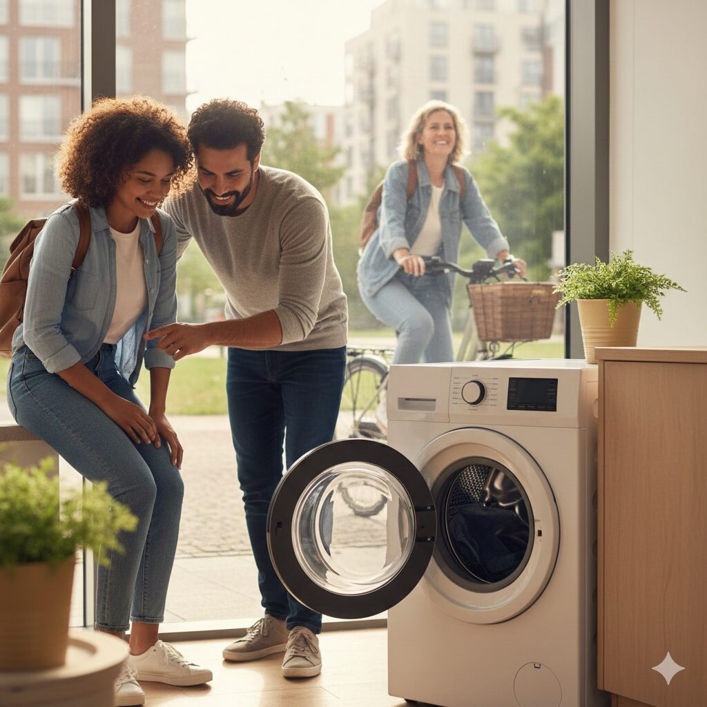 時短家電を使用しているイメージ画像