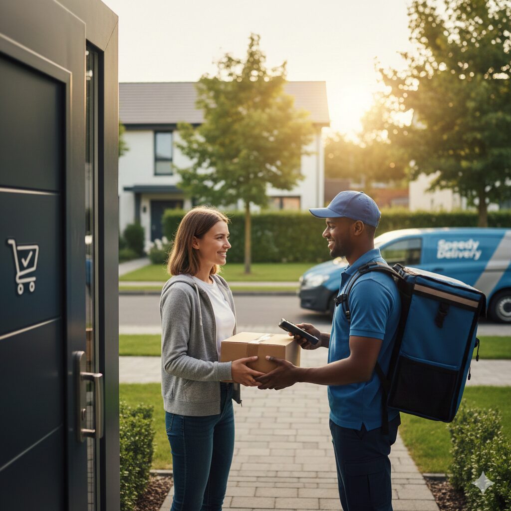 宅配サービスを利用しているイメージ画像